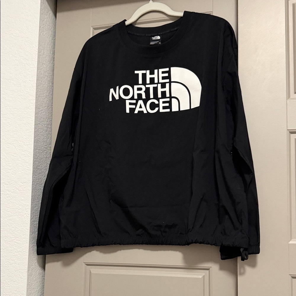 The North Face Black Pullover with White Logo